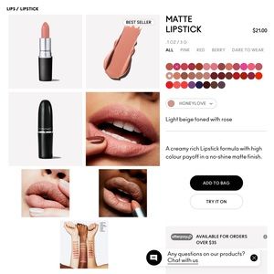 MAC ROUGE À LÈVRES Honeylove